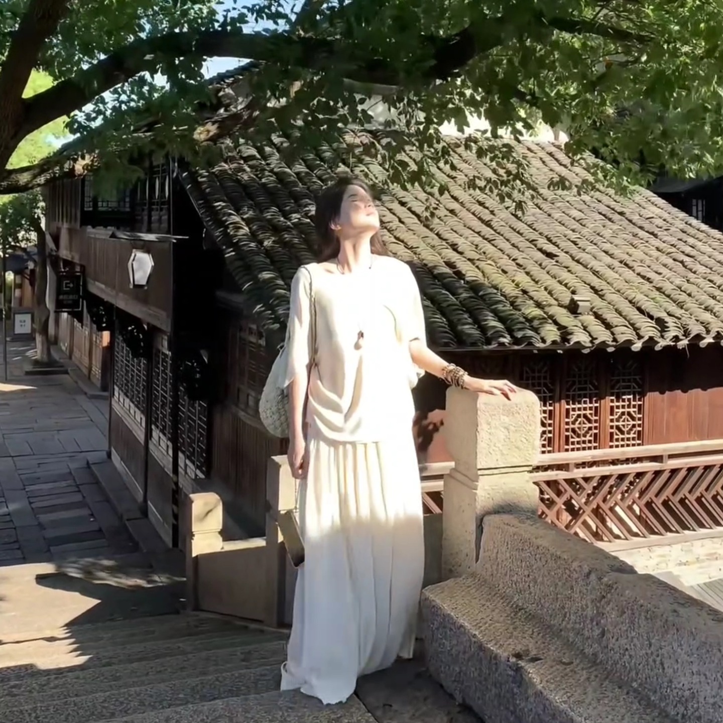 Women's Summer Loose Knit Sweater Set with Linen and Tencel Feel